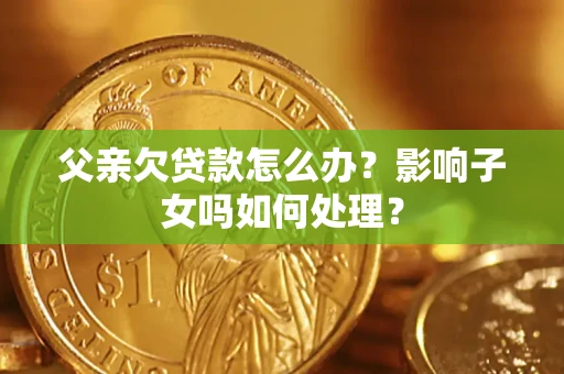 武汉父亲欠贷款怎么办？影响子女吗如何处理？