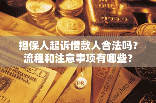 武汉担保人起诉借款人合法吗？流程和注意事项有哪些？