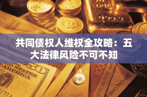 武汉共同债权人维权全攻略：五大法律风险不可不知