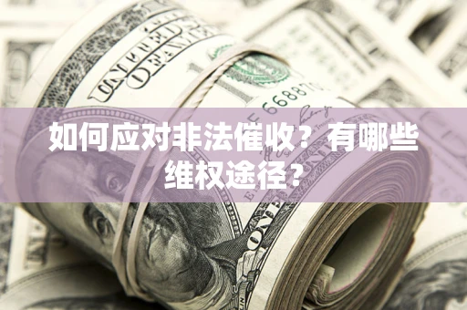武汉如何应对非法催收？有哪些维权途径？