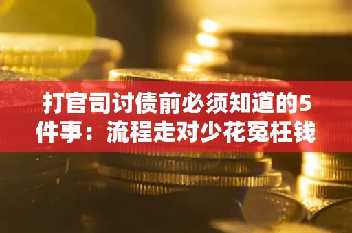武汉打官司讨债前必须知道的5件事：流程走对少花冤枉钱