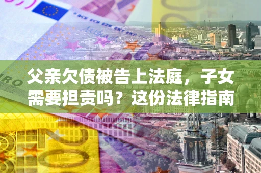 武汉父亲欠债被告上法庭，子女需要担责吗？这份法律指南必须看完