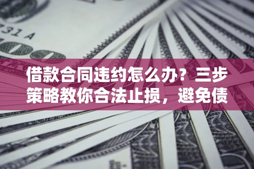 武汉借款合同违约怎么办？三步策略教你合法止损，避免债务危机升级