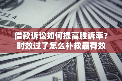 武汉借款诉讼如何提高胜诉率？时效过了怎么补救最有效